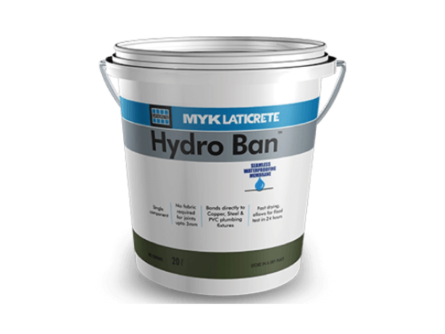 Original MYK Laticrete Hydro Ban waterproofing membrane
